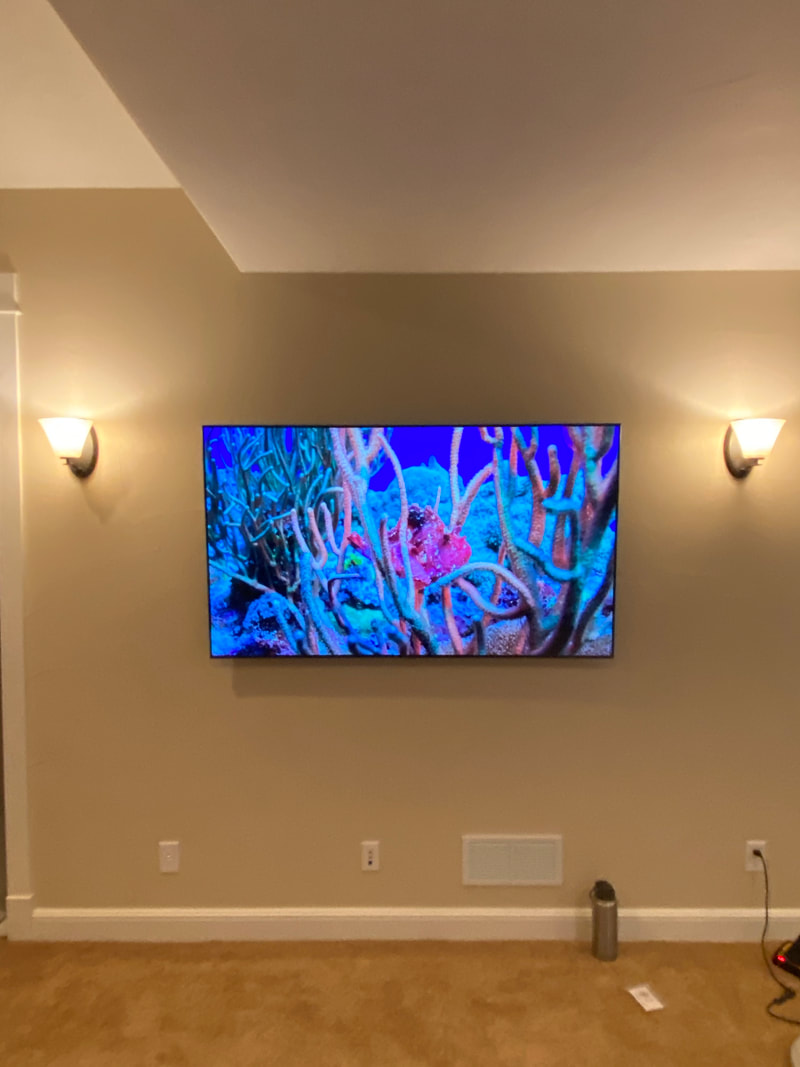 Recent Curt's Audio Video install in a Parker area home