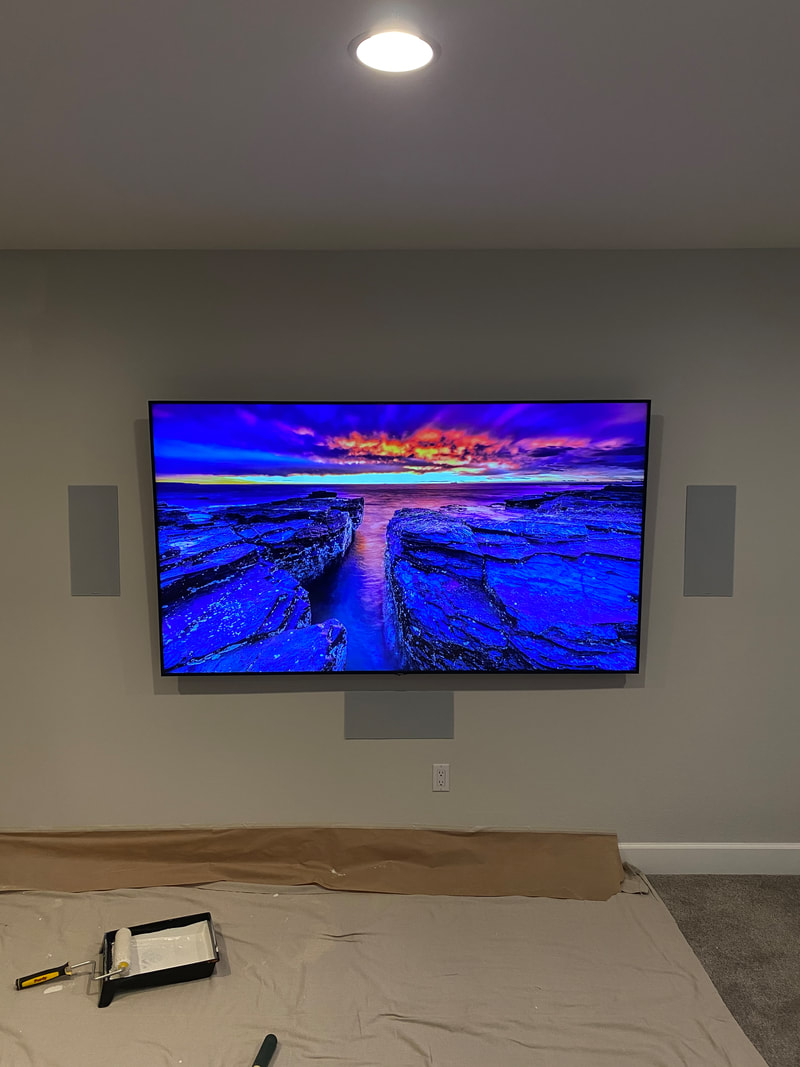 A second fireplace media wall install