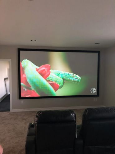 Recent Curt's Audio Video install in a Parker area home