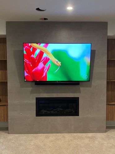 Recent Curt's Audio Video install in a Parker area home