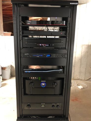 Recent Curt's Audio Video install in a Parker area home