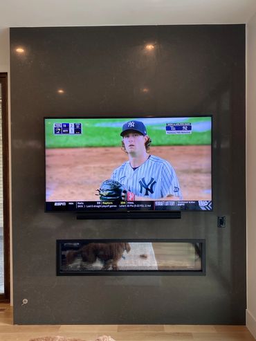Recent Curt's Audio Video install in a Parker area home